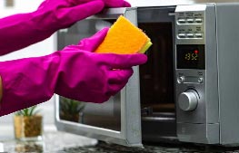 نحوه تمیز کردن مایکروویو